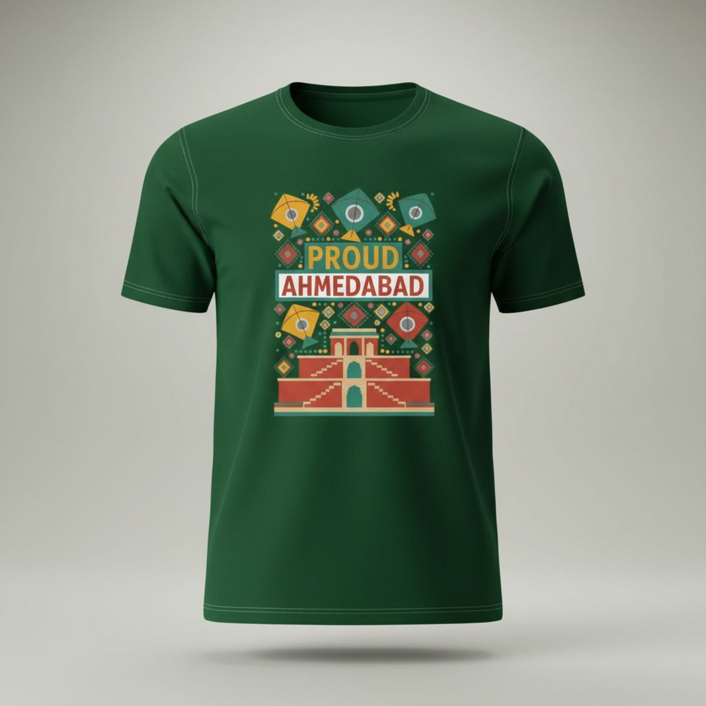 Proud Ahmedabad Heritage T-Shirt – Feel the City, Wear the Comfort