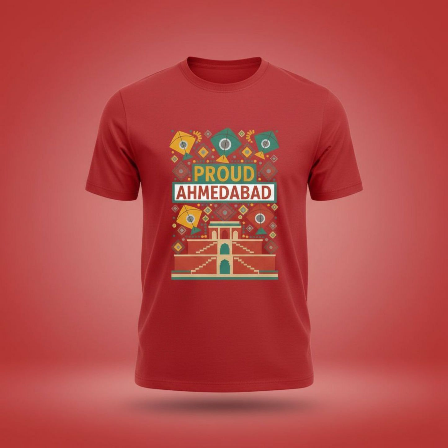 Proud Ahmedabad Heritage T-Shirt – Feel the City, Wear the Comfort